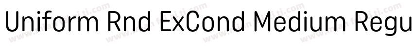 Uniform Rnd ExCond Medium Regular字体转换
